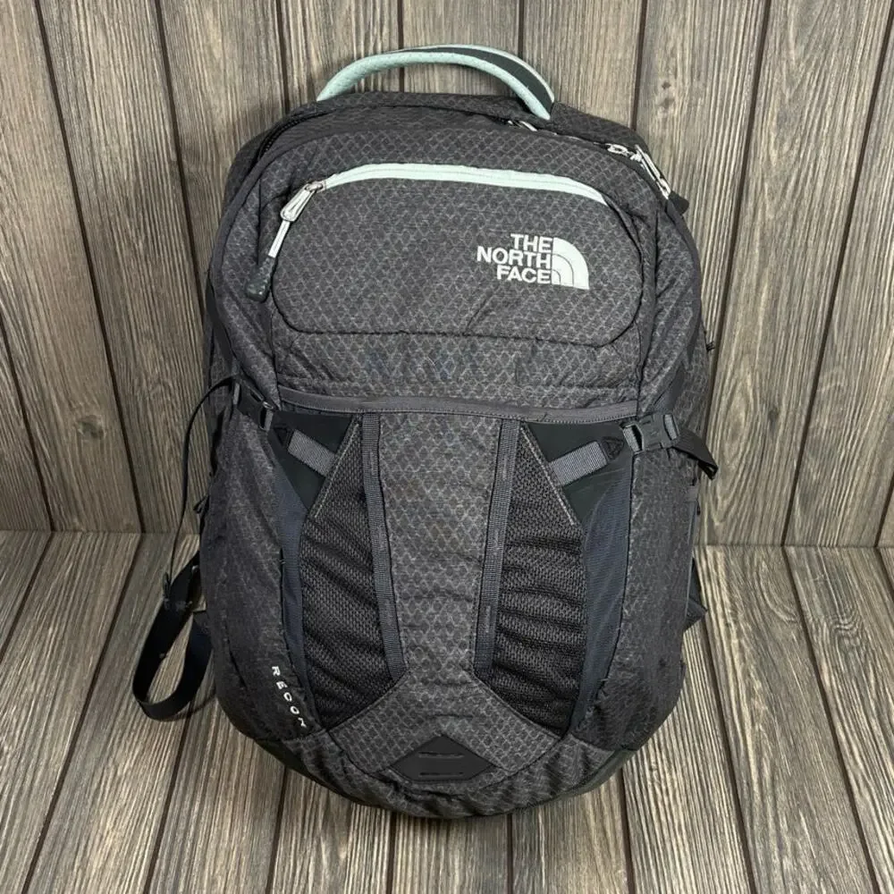 North Face Recon FlexVent Padded‎ Laptop Backpack Knapsack Travel Hiking Gray